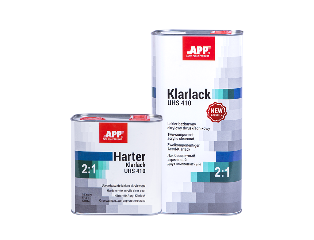 APP Harter Klarlack UHS 410 2:1 - Utwardzacz do lakieru akrylowego | Szybki | 2,5L